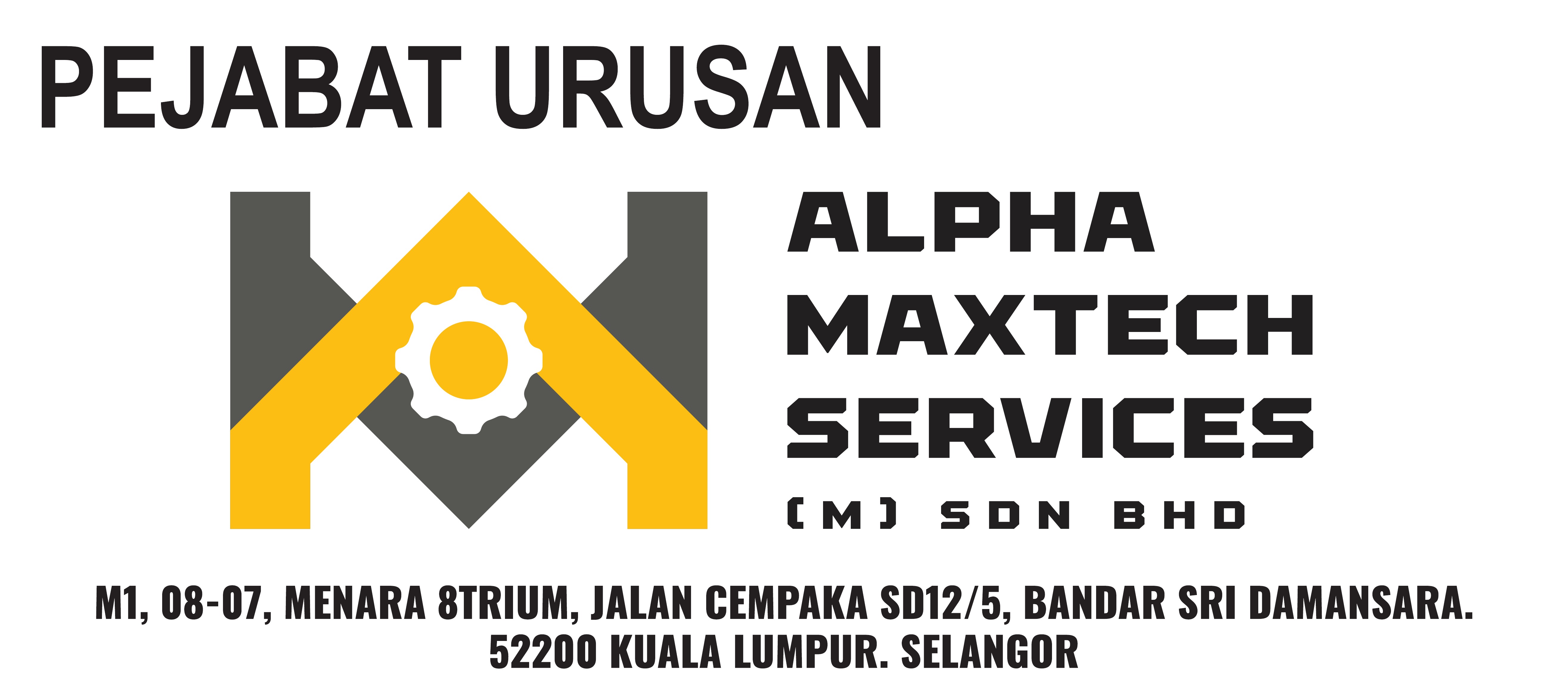 ALPHA MAXTECH SERVICES (M) SDN. BHD. — DBP-endorsed office signboard (Pejabat Urusan)