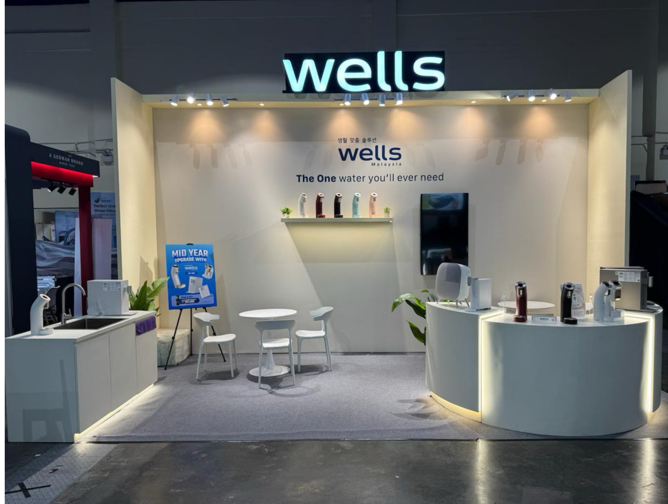Wells Malaysia roadshow booth — past event