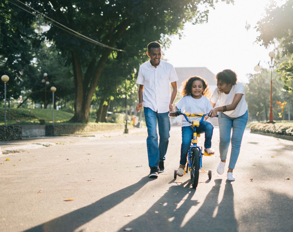 Family enjoying time together outdoors