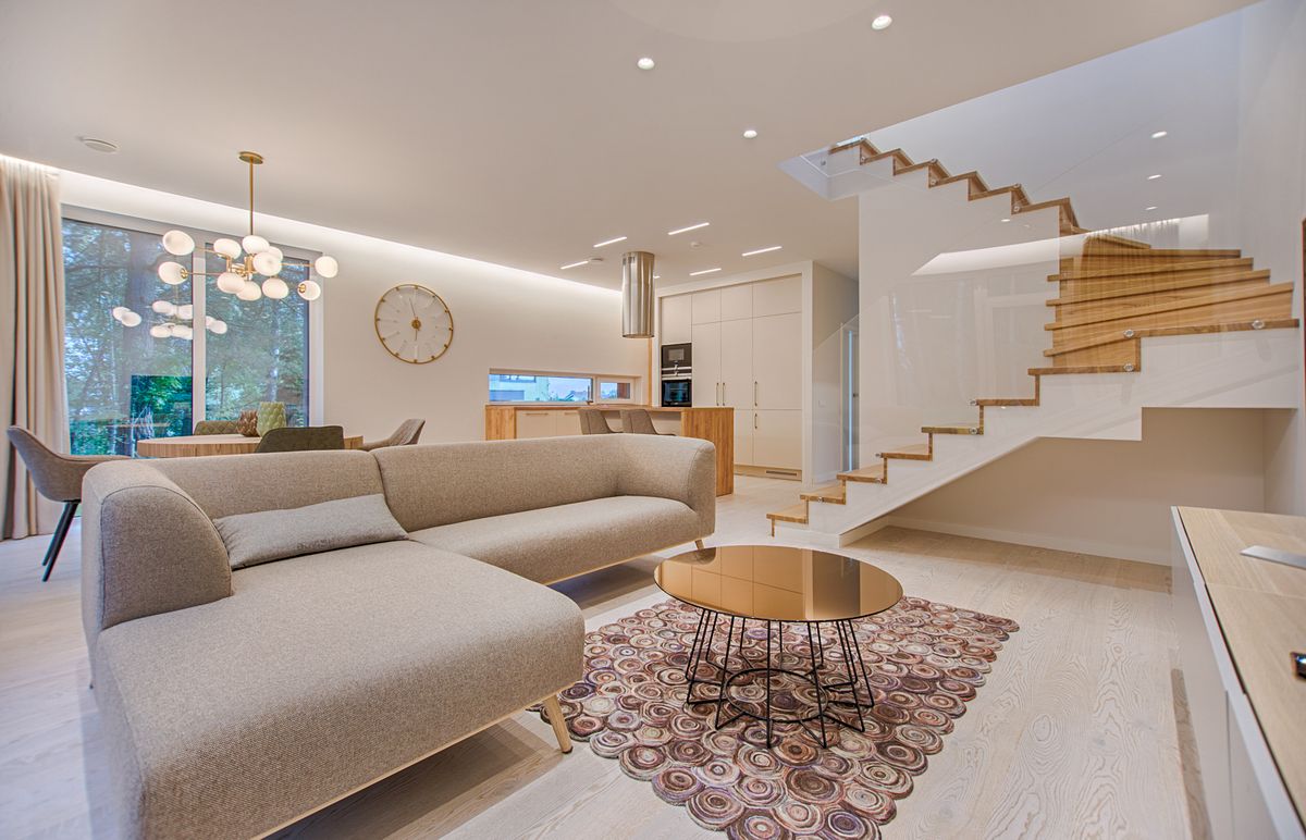 Modern high-rise residential condominium building
